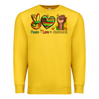 Lemon peace love juneteenth Premium Sweatshirt - texasbilliewilder