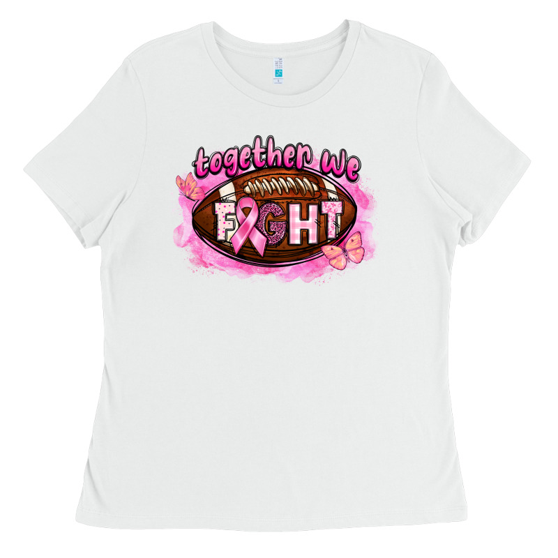 Together We Fight Football Ladies Tee by BarkalooDesign | Teevron