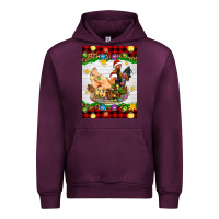 Mauve Wine Christmas coop animals Urban Hoodie - Artiststas