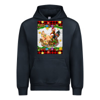 Navy Christmas coop animals Urban Hoodie - Artiststas