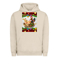 Pigment French Oak Christmas coop animals Urban Hoodie - Artiststas