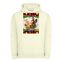 Pigment Pistachio Christmas coop animals Urban Hoodie - Artiststas