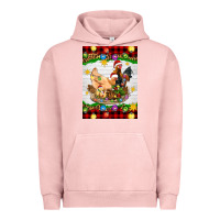 Pigment Salmon Christmas coop animals Urban Hoodie - Artiststas