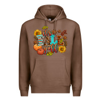 Chestnut it's fall y'all Premium Hoodie - AdoDesignShop