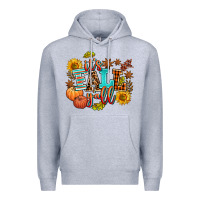 Heather Grey it's fall y'all Premium Hoodie - AdoDesignShop
