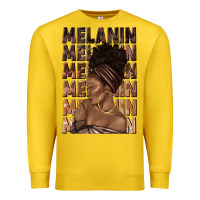 Lemon melanin melanin melanin with afro girl Premium Sweatshirt - texasbilliewilder