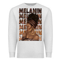 Oatmeal Heather melanin melanin melanin with afro girl Premium Sweatshirt - texasbilliewilder