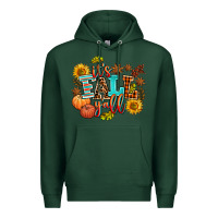Sports Green it's fall y'all Premium Hoodie - AdoDesignShop