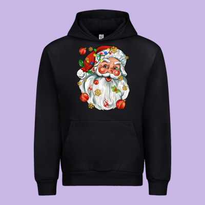 Santa With Little Christmas Urban Hoodie Designed By Adodesignshop