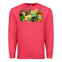 Cardinal monkey coffee cups Premium Sweatshirt - Zillion Design Studio