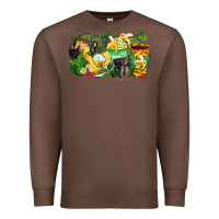 Chestnut monkey coffee cups Premium Sweatshirt - Zillion Design Studio