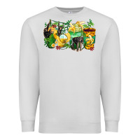 Dove Grey monkey coffee cups Premium Sweatshirt - Zillion Design Studio