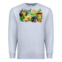 Heather Grey monkey coffee cups Premium Sweatshirt - Zillion Design Studio