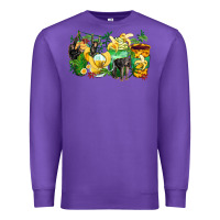 Purple monkey coffee cups Premium Sweatshirt - Zillion Design Studio