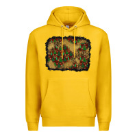 Lemon christmas trees and leopard background Premium Hoodie - BundleAndBundleShop