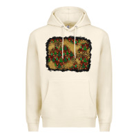 Tofu christmas trees and leopard background Premium Hoodie - BundleAndBundleShop