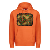 Carrot christmas trees and leopard background Premium Hoodie - BundleAndBundleShop