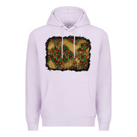 Lilac christmas trees and leopard background Premium Hoodie - BundleAndBundleShop