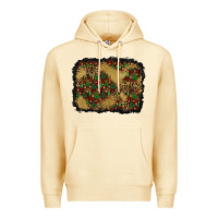 Pina Colada christmas trees and leopard background Premium Hoodie - BundleAndBundleShop