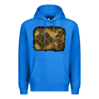 True Royal christmas trees and leopard background Premium Hoodie - BundleAndBundleShop