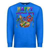True Royal Happy Mardi Gras Fleur De Lis King Cake Crawfish Premium Sweatshirt - RanaPortraitStore