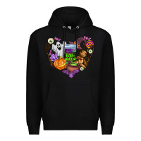 Black halloween Premium Hoodie - AdoDesignShop