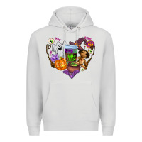 Dove Grey halloween Premium Hoodie - AdoDesignShop