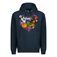 Navy halloween Premium Hoodie - AdoDesignShop