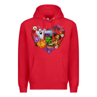 Red halloween Premium Hoodie - AdoDesignShop