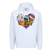 White halloween Premium Hoodie - AdoDesignShop