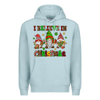 Blue Mist i believe in christmas Premium Hoodie - AdoDesignShop