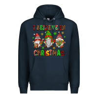 Navy i believe in christmas Premium Hoodie - AdoDesignShop