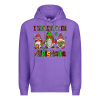 Purple i believe in christmas Premium Hoodie - AdoDesignShop