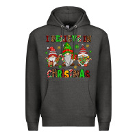 Charcoal Heather i believe in christmas Premium Hoodie - AdoDesignShop