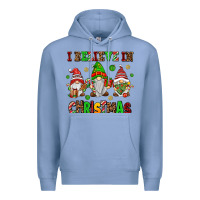 Colony Blue i believe in christmas Premium Hoodie - AdoDesignShop