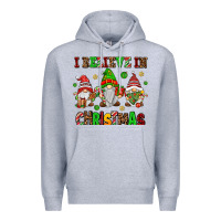 Heather Grey i believe in christmas Premium Hoodie - AdoDesignShop