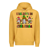 Mustard i believe in christmas Premium Hoodie - AdoDesignShop