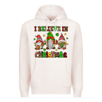 Pale Pink i believe in christmas Premium Hoodie - AdoDesignShop