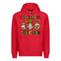 Red i believe in christmas Premium Hoodie - AdoDesignShop