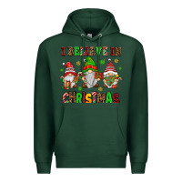 Sports Green i believe in christmas Premium Hoodie - AdoDesignShop