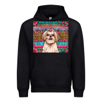 Shih Tzu Floral Tumbler Urban Hoodie | Teevron