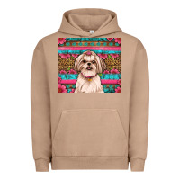 Pigment Burro shih tzu floral tumbler Urban Hoodie - JahusDesignShop