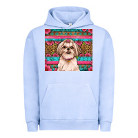 Pigment Grape Ice shih tzu floral tumbler Urban Hoodie - JahusDesignShop