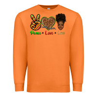 Carrot peace love locs Premium Sweatshirt - texasbilliewilder