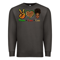 Smoke peace love locs Premium Sweatshirt - texasbilliewilder