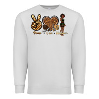 Dove Grey peace love melanin Premium Sweatshirt - texasbilliewilder
