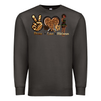 Smoke peace love melanin Premium Sweatshirt - texasbilliewilder