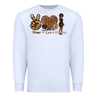 White peace love melanin Premium Sweatshirt - texasbilliewilder