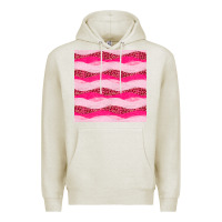 Oatmeal Heather valentines day glitter and leopard seamless pattern Premium Hoodie - BundleAndBundleShop