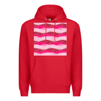 Red valentines day glitter and leopard seamless pattern Premium Hoodie - BundleAndBundleShop